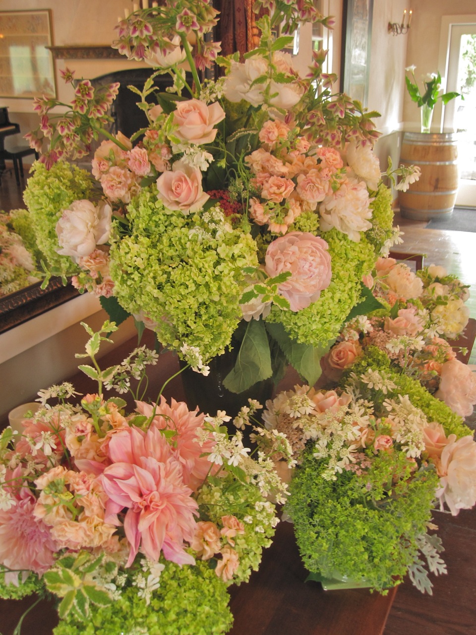 Flowers for wedding rehersal