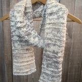 natural knit scarf accessories gift design handmade